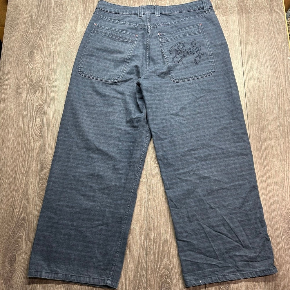 BDG Urban Outfitters Wide Leg Carpenter Pants Navy Blue XL Baggy Utility Logo